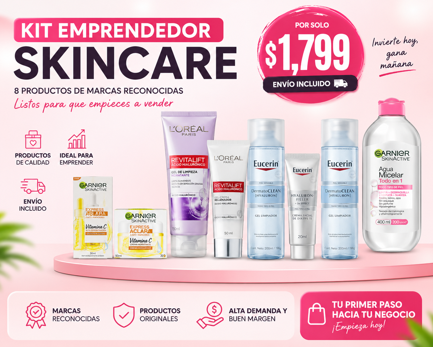 Kit Emprendedor Skincare — 8 Productos
